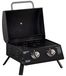 Campingaz Gril à gaz - Gril de camping - 2 brûleurs - 5 kW - Pieds pliables - Portable - Noir
