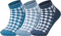 Esprit Sneakersokken Pixel Checks 3-Pack