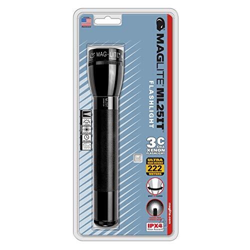 Maglite 3C-Cell staaflamp, 21,9 cm, 63 lm, zwart ML25IT-3016