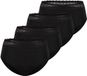 Triumph Dames midi slip 4 pack Feel of Modal Zwart S