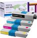 BAISINE 4x Cartouches de toner compatibles avec Oki MC362 Série (BK/C/M/Y)