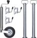 vidaXL Neuswiel met 2 steunbuizen en 3 klemmen 48 mm