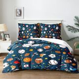 Merkloos Voetbal Kinderbedset 140 x 200 cm