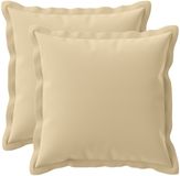 vidaXL - Kussensloop - 2 st - HOUTEN - Beige - 30 x 30 cm - Polyester
