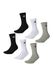 Champion Core 6PP Crew Sport Sokken uniseks-volwassene, Grijs (licht gemêleerd)/Wit/Zwart, 43-46