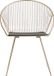 Beliani AURORA Chaise de jardin - Or - Ensemble de 2 - Assise en métal