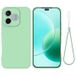 Honor Coque Honor X80i/600 Lite/500 Smart en silicone liquide avec dragonne - Verte