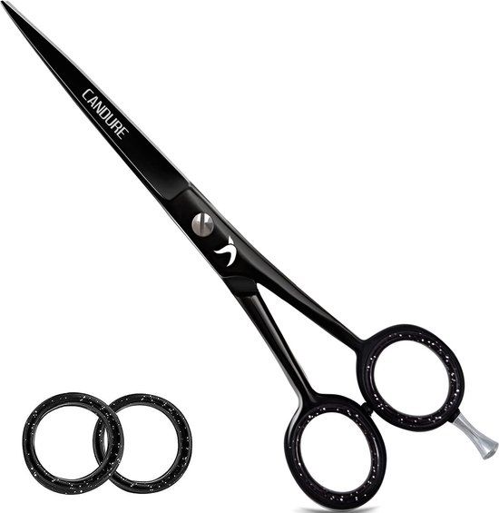 Candure Kappersschaar Kapper Salon Shear roestvrij staal haar knippen schaar voor professionele, kappers, kappers en salon gebruik voor vrouwen, mannen, kinderen en volwassenen 6 inch