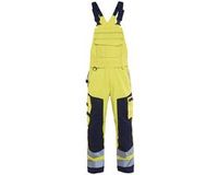 Blåkläder Multinorm bretelbroek 2608-1514 - High Vis Geel/Marineblauw - C146