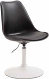 CLP Maverick Chaise de salle à manger - Plastique blanc noir
