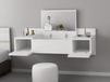 ZAKKORI table de maquillage blanc