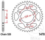 JT-prockets JT Sprockets JTR1478-42 kettingwiel