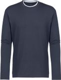 Mey Herren Shirt Met Lange Mouwen Serie N8TEX 2.0 Indigo Effen Katoen XXL