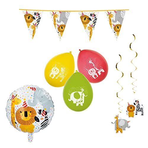 Boland - Safari Decoratieset - Feestdecoratie - Dieren - Vlaggetjesslinger - Verjaardag - Kinderdag