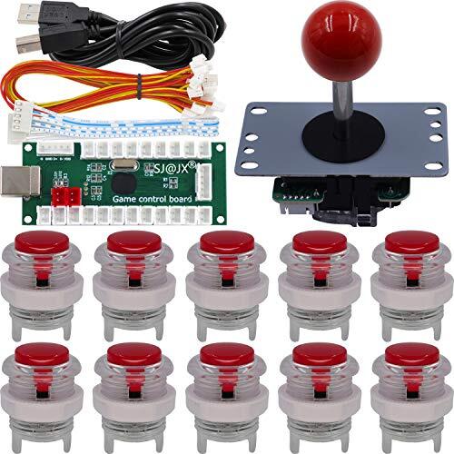 SJJX Arcade Game Controller DIY Kit Microswitch Button 4 & 8 Way