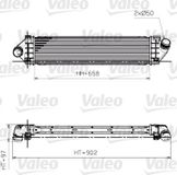 Valeo Intercooler, Inlaatluchtkoeler 818246