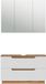Vicco Meuble de salle de bain Lotta, Blanc, 2 pièces