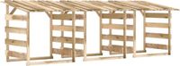 vidaXL Pergola's met dak 3 st 100x90x100 cm geïmpregneerd grenenhout