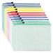 Documententas met ritssluiting, A4, zak met ritssluiting, 5 kleuren, PVC, transparant, documentenmap, mesh rits, tas voor reizen, voor kantoor, reizen, benodigdheden (10 stuks)