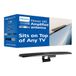 Philips Versterkte HD TV-antenne, eenvoudige montage voor bovenkant van tv, binnen, groot bereik, inclusief signaalversterker, volledige 1080P 4K Ultra HD VHF UHF, SDV7219N/27
