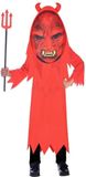 Amscan Déguisement Diable Junior Rouge Taille 4-6 Ans