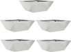 vidaXL Plantenbak - 5 stuks - Zilver - 40 x 40 x 15 cm - Gegalvaniseerd staal