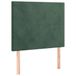 VidaXL Hoofdeind & Voeteind Donkergroen 100x5x118/128 cm Polyester Hout