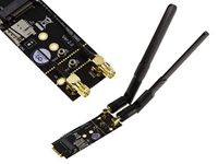 KALEA-INFORMATIQUE M2 Bkey + SIM naar M.2 B Key Extender Adapter voor 3G 4G 5G Module Kaart, met 2 antennes