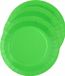 Santex feest gebak/taart bordjes - felgroen - 20x stuks - karton - D17 cm