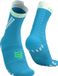 Compressport Pro Racing Socks V4.0 Trail Norse Blue/Neon Green Unisex Hardloopsokken Schoenmaat 42-44