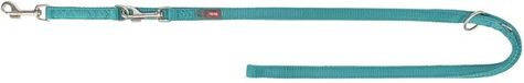 Trixie Hondenriem - Verstelbaar Aqua 200x2 cm - Premium Tweelaags, Drievoudig Verstelbaar