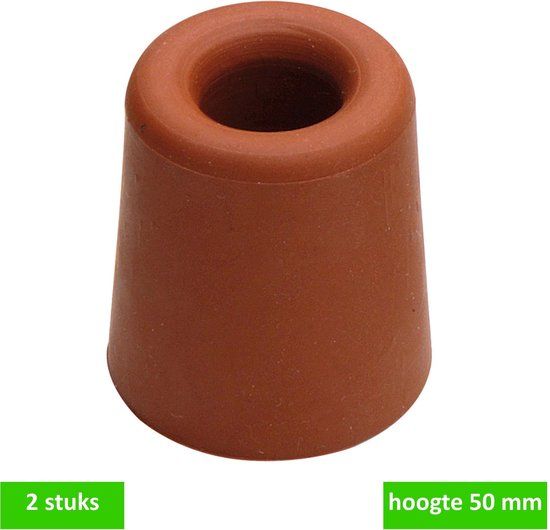 Deltafix Deurbuffer rubber 50mm rood 2st