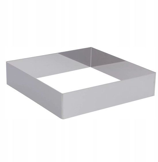 De Buyer Vierkante Bakvorm 16x16x4.5 cm RVS