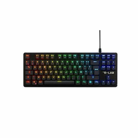 The G-Lab KEYZ PLATI. TKL Zwart Azerty Frans