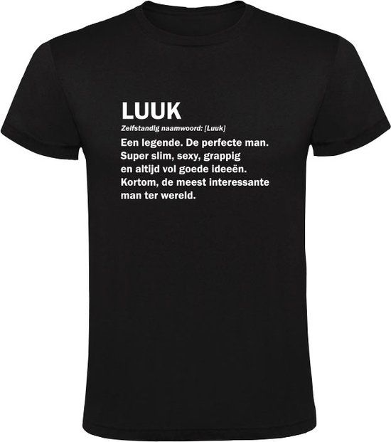 Sol's Luuk Grappig Heren T-shirt Zwart - 4XL