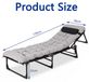 StarTech Campingbed Campingbed - Opklapbaar bed voor volwassenen - 170 cm lang - 81 cm breed - Met matras - Draagvermogen tot 408 kg - Gemaakt van 1200D Oxford-stof - Grijs