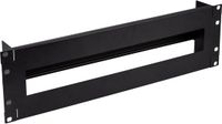 InLine 19 inch DIN-rail paneel | 3U | zwart