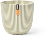 Capi Europe - Pot de fleurs sphérique Groove Made With - 28x27 - Beige sciure