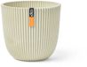 Capi Europe - Pot de fleurs sphérique Groove Made With - 28x27 - Beige sciure