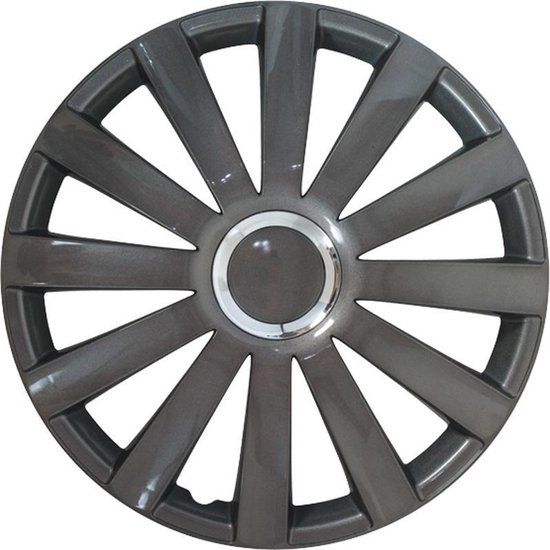 Autostyle Wieldoppen Spyder 14 Inch Gunmetal (Set van 4)