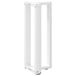 VidaXL Console tafelpoten 2 stuks T-vormig 25x28x(72-73) cm staal wit
