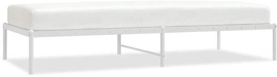 vidaXL Bedframe Metaal Wit 90x200 cm