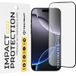 Techsuit Protection d'écran pour Apple iPhone 16 Pro Max, Verre trempé, Colle complète, Noir