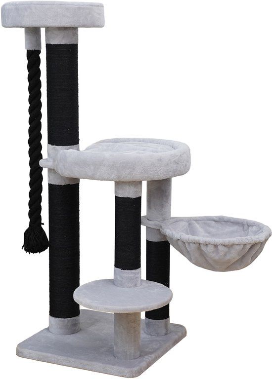 Laroy EBI Krabpaal Nairobi Grijs/Zwart 60 x 60 x 154 cm