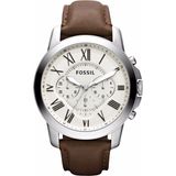Fossil Grant FS4735 - Herenhorloge - Bruin