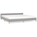 VidaXL Cadre de lit Tissu Gris clair 200x200 cm