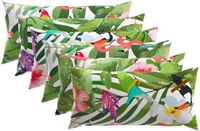 vidaXL Kussensloop 6 stuks HEERLEN Meerkleurig 40 x 70 cm Polyester