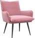 vidaXL Fauteuil Rose Velours