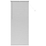 VidaXL Venetiaanse jaloezie zilver 220 x 90 cm 25 mm Aluminium