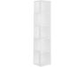 vidaXL Hoekkast - 33x33x164,5 cm - bois ouvragé - blanc